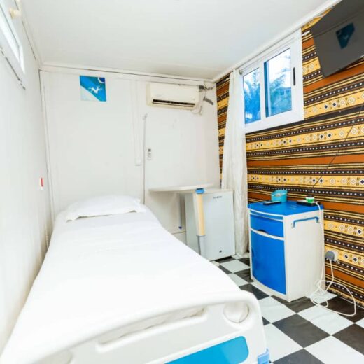 photo · une chambre paisible, côté patient